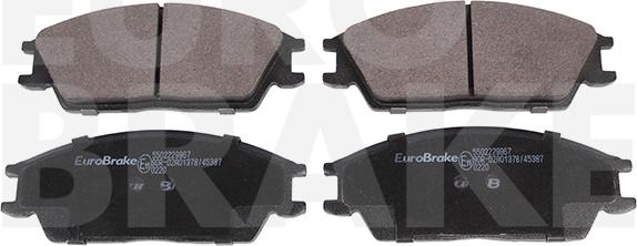 Eurobrake 5502229967 - Тормозные колодки, дисковые, комплект autospares.lv