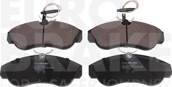 Eurobrake 5502229975 - Тормозные колодки, дисковые, комплект autospares.lv