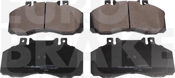 Eurobrake 5502229976 - Тормозные колодки, дисковые, комплект autospares.lv