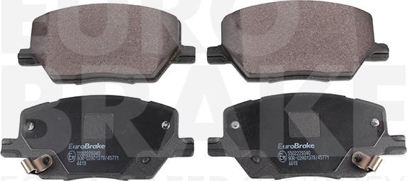 Eurobrake 5502229340 - Тормозные колодки, дисковые, комплект autospares.lv