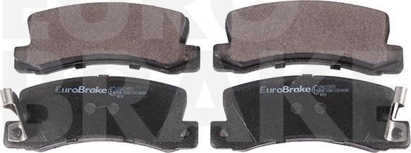 Eurobrake 5502224551 - Тормозные колодки, дисковые, комплект autospares.lv