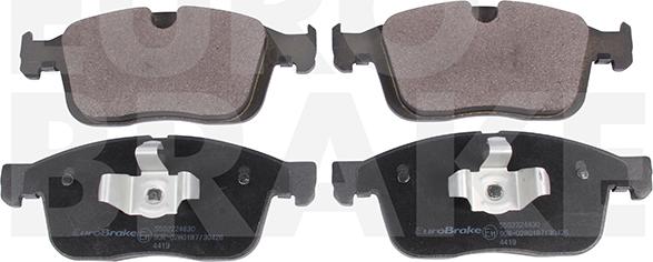 Eurobrake 5502224830 - Тормозные колодки, дисковые, комплект autospares.lv