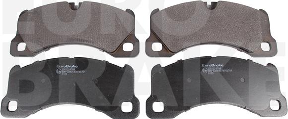 Eurobrake 5502224798 - Тормозные колодки, дисковые, комплект autospares.lv