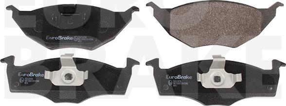 Eurobrake 5502224749 - Тормозные колодки, дисковые, комплект autospares.lv