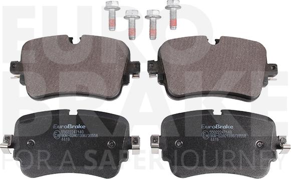 Eurobrake 55022247140 - Тормозные колодки, дисковые, комплект autospares.lv