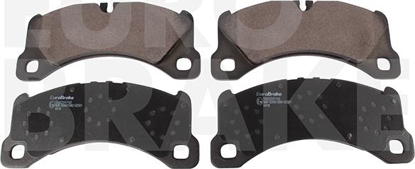 Eurobrake 55022247142 - Тормозные колодки, дисковые, комплект autospares.lv