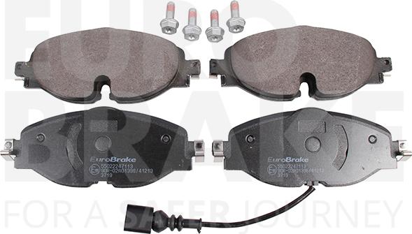 Eurobrake 55022247113 - Тормозные колодки, дисковые, комплект autospares.lv