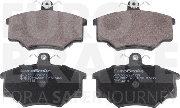 Eurobrake 5502224723 - Тормозные колодки, дисковые, комплект autospares.lv