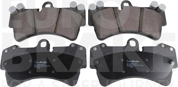 Eurobrake 5502224772 - Тормозные колодки, дисковые, комплект autospares.lv