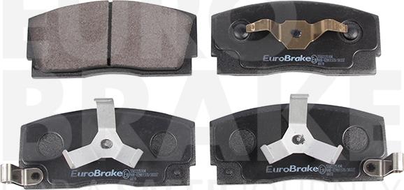 Eurobrake 5502225104 - Тормозные колодки, дисковые, комплект autospares.lv