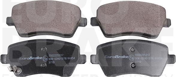 Eurobrake 5502225217 - Тормозные колодки, дисковые, комплект autospares.lv