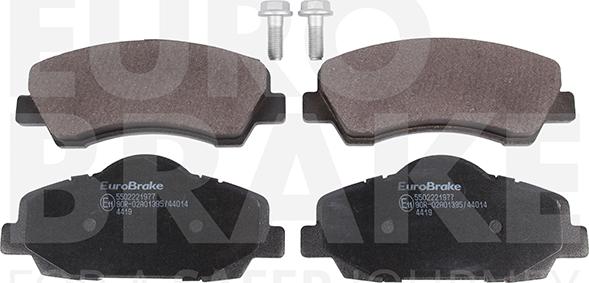 Eurobrake 5502221977 - Тормозные колодки, дисковые, комплект autospares.lv