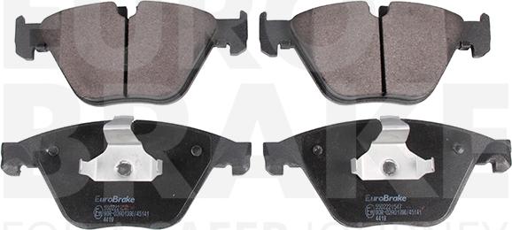 Eurobrake 5502221547 - Тормозные колодки, дисковые, комплект autospares.lv