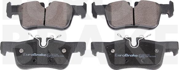 Eurobrake 5502221568 - Тормозные колодки, дисковые, комплект autospares.lv