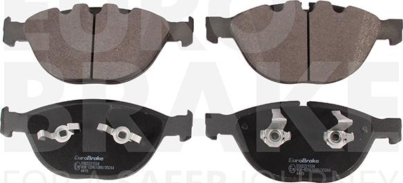 Eurobrake 5502221534 - Тормозные колодки, дисковые, комплект autospares.lv