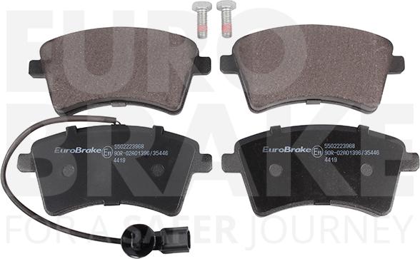 Eurobrake 5502223968 - Тормозные колодки, дисковые, комплект autospares.lv