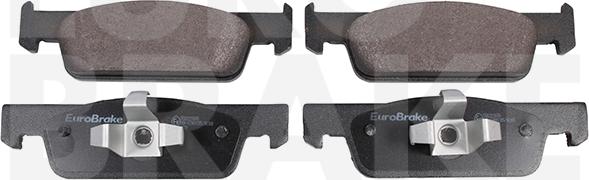 Eurobrake 5502223970 - Тормозные колодки, дисковые, комплект autospares.lv