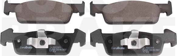 Eurobrake 5502223971 - Тормозные колодки, дисковые, комплект autospares.lv