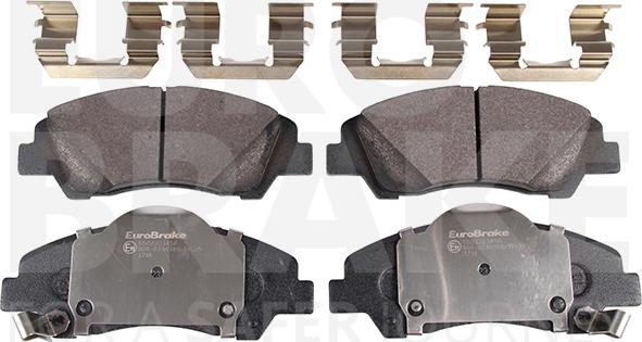 Eurobrake 5502223450 - Тормозные колодки, дисковые, комплект autospares.lv