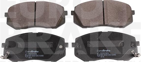 Eurobrake 5502223453 - Тормозные колодки, дисковые, комплект autospares.lv