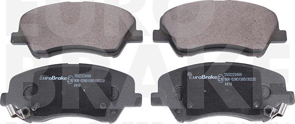 Eurobrake 5502223469 - Тормозные колодки, дисковые, комплект autospares.lv