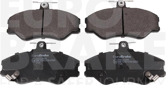 Eurobrake 5502223404 - Тормозные колодки, дисковые, комплект autospares.lv