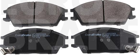 Eurobrake 5502223403 - Тормозные колодки, дисковые, комплект autospares.lv