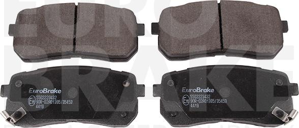 Eurobrake 5502223432 - Тормозные колодки, дисковые, комплект autospares.lv