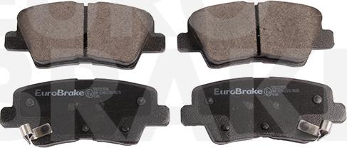 Eurobrake 5502223536 - Тормозные колодки, дисковые, комплект autospares.lv