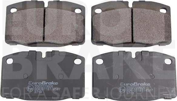 Eurobrake 5502223606 - Тормозные колодки, дисковые, комплект autospares.lv