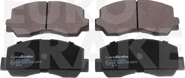 Eurobrake 5502223005 - Тормозные колодки, дисковые, комплект autospares.lv