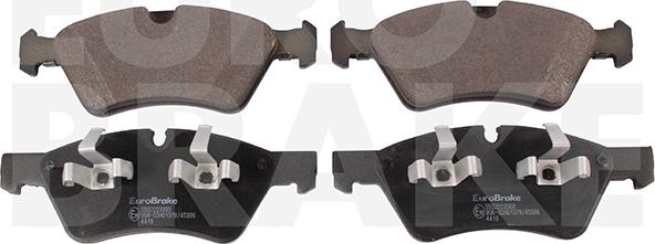 Eurobrake 5502223360 - Тормозные колодки, дисковые, комплект autospares.lv