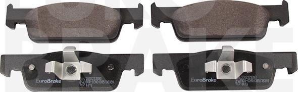 Eurobrake 5502223383 - Тормозные колодки, дисковые, комплект autospares.lv