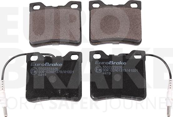 Eurobrake 5502223326 - Тормозные колодки, дисковые, комплект autospares.lv