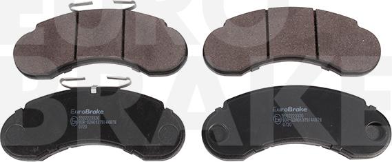 Eurobrake 5502223320 - Тормозные колодки, дисковые, комплект autospares.lv