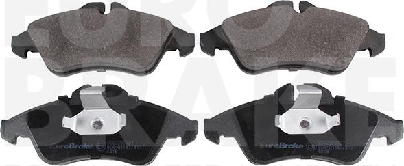 Eurobrake 5502223327 - Тормозные колодки, дисковые, комплект autospares.lv