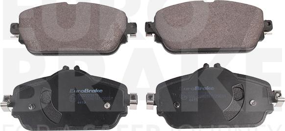 Eurobrake 5502223379 - Тормозные колодки, дисковые, комплект autospares.lv