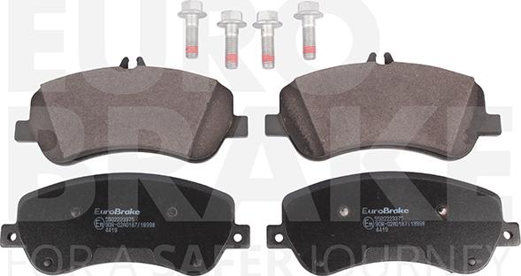 Eurobrake 5502223375 - Тормозные колодки, дисковые, комплект autospares.lv