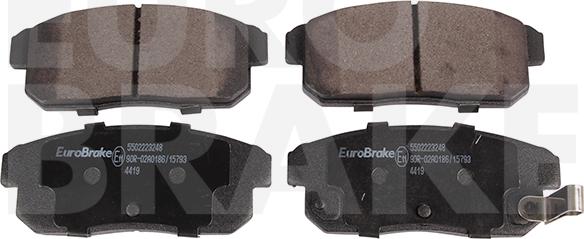 Eurobrake 5502223248 - Тормозные колодки, дисковые, комплект autospares.lv