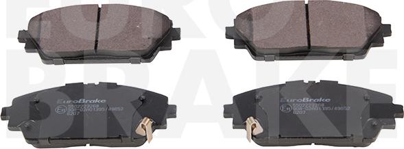 Eurobrake 5502223268 - Тормозные колодки, дисковые, комплект autospares.lv