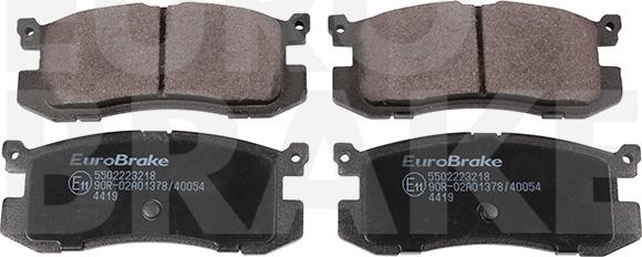 Eurobrake 5502223218 - Тормозные колодки, дисковые, комплект autospares.lv