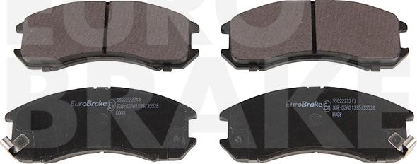 Eurobrake 5502223213 - Тормозные колодки, дисковые, комплект autospares.lv