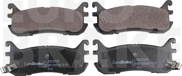 Eurobrake 5502223235 - Тормозные колодки, дисковые, комплект autospares.lv