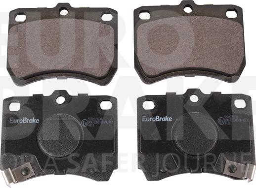 Eurobrake 5502223230 - Тормозные колодки, дисковые, комплект autospares.lv