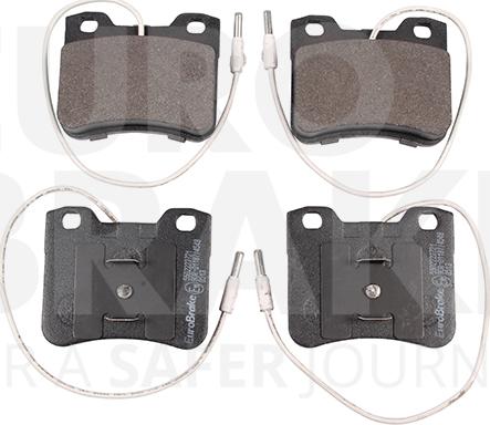 Eurobrake 5502223721 - Тормозные колодки, дисковые, комплект autospares.lv