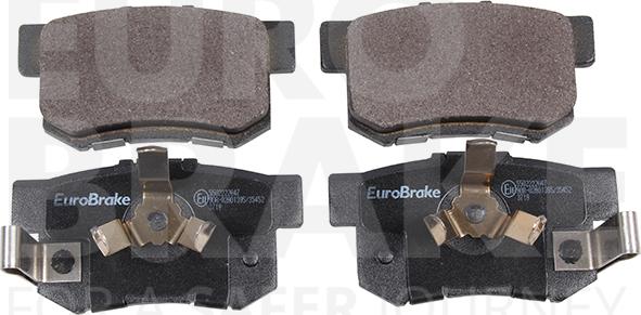 Eurobrake 5502222647 - Тормозные колодки, дисковые, комплект autospares.lv