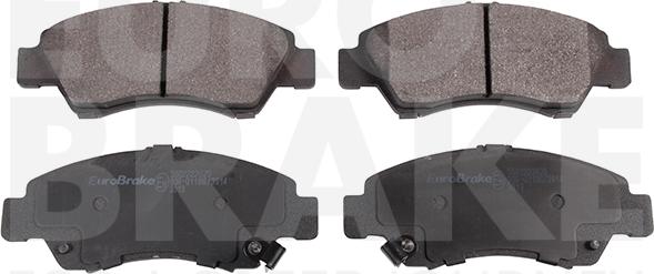 Eurobrake 5502222625 - Тормозные колодки, дисковые, комплект autospares.lv