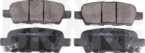 Eurobrake 5502222257 - Тормозные колодки, дисковые, комплект autospares.lv