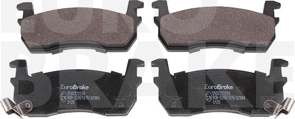 Eurobrake 5502222224 - Комплект тормозных колодок, стояночный тормоз autospares.lv