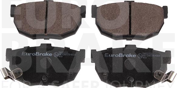 Eurobrake 5502222222 - Тормозные колодки, дисковые, комплект autospares.lv
